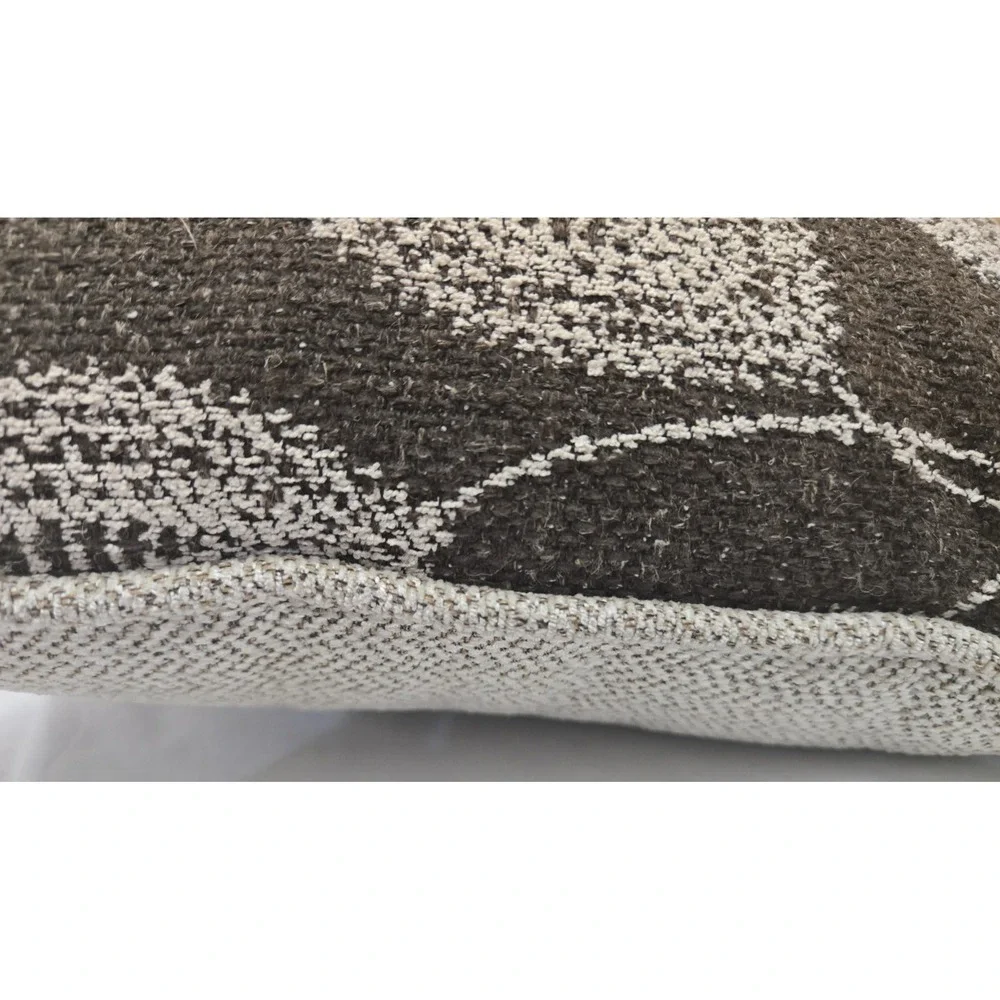D.V. KAP Home Adril Throw Pillow 14X24 Inch Special Sizing (when flat) Brown Hue